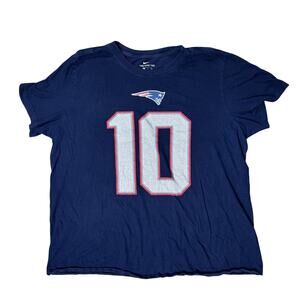 NEW ENGLAND PATRIOTS 10 JONES SHIRT TEE NIKE XL EXTRA LARGE NAVY TSHIRT